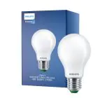 Philips Master Ultra Efficient LED E27 Pera Ghiaccio 4W 840lm - 827 Bianco Molto Caldo | Dimmerabile - Sostitutiva 60W