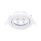 Noxion LED Inclinabile Slim Faretti Bianca Il Giro 5W 550lm 60D - 940 Bianco Freddo | 85mm - IP54 - Dimmerabile - Miglior Resa Cromatica
